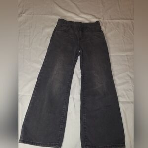 Old Navy Girls Wide Leg Black Jeans